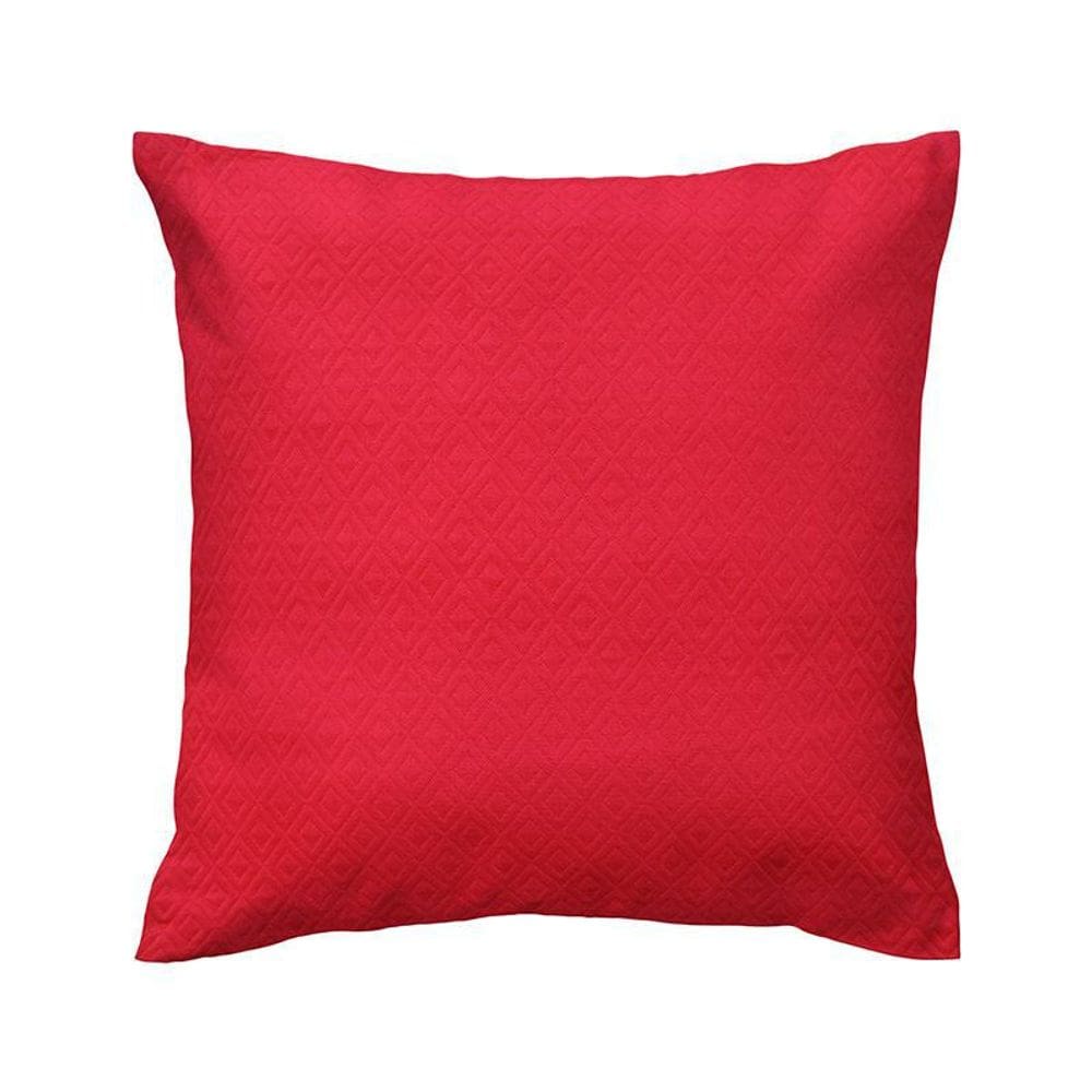 Capa De Almofada Vivain Tecido Matelado Vermelho