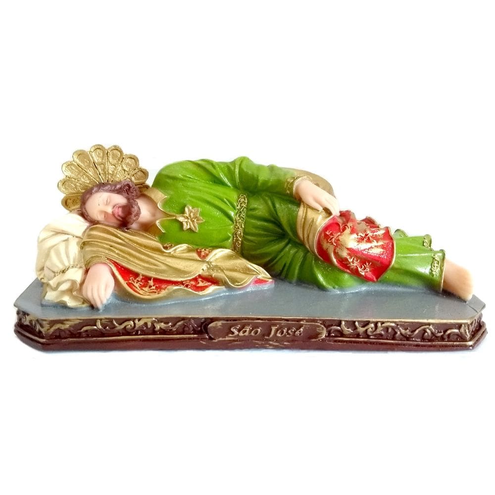 Imagem Escultura São José dormindo 20cm Resina