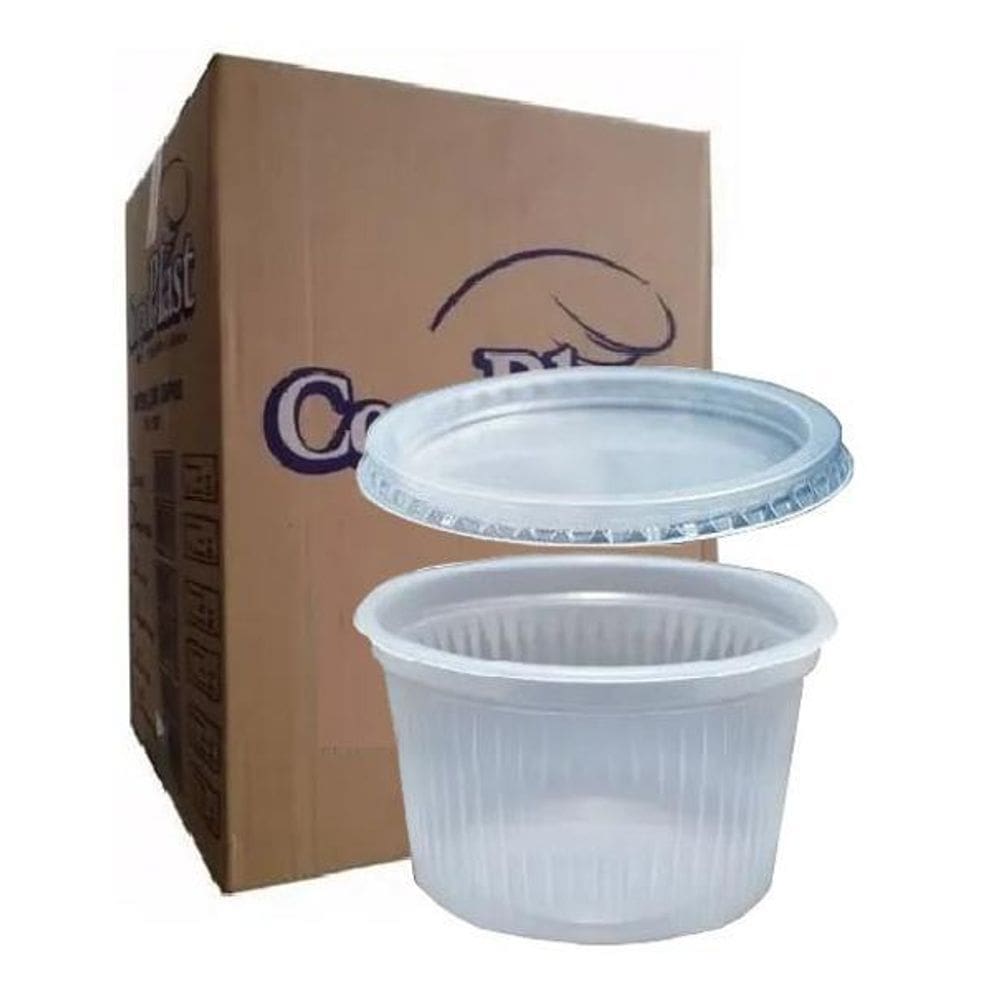 2.000 Potes De Sorvete 150Ml + 2.000 Tampas 150Ml Copoplast