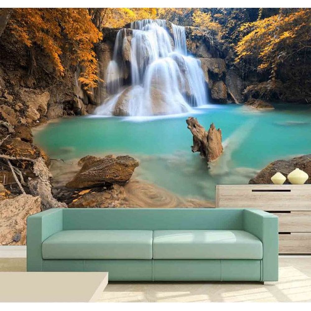 Papel de Parede - Paisagens Cachoeira 1M² na 21