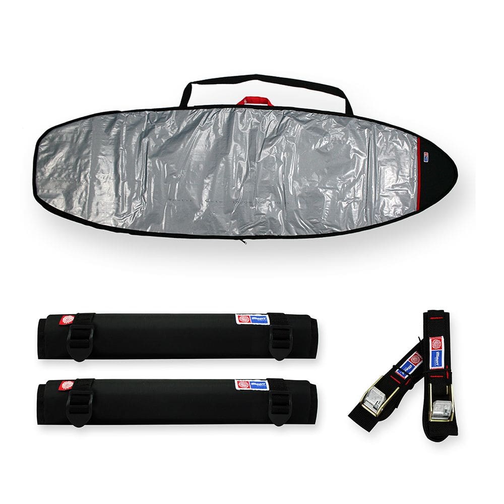 Capa Prancha Fish Refletiva 5`8-5`11 com Fita Rack e Espuma