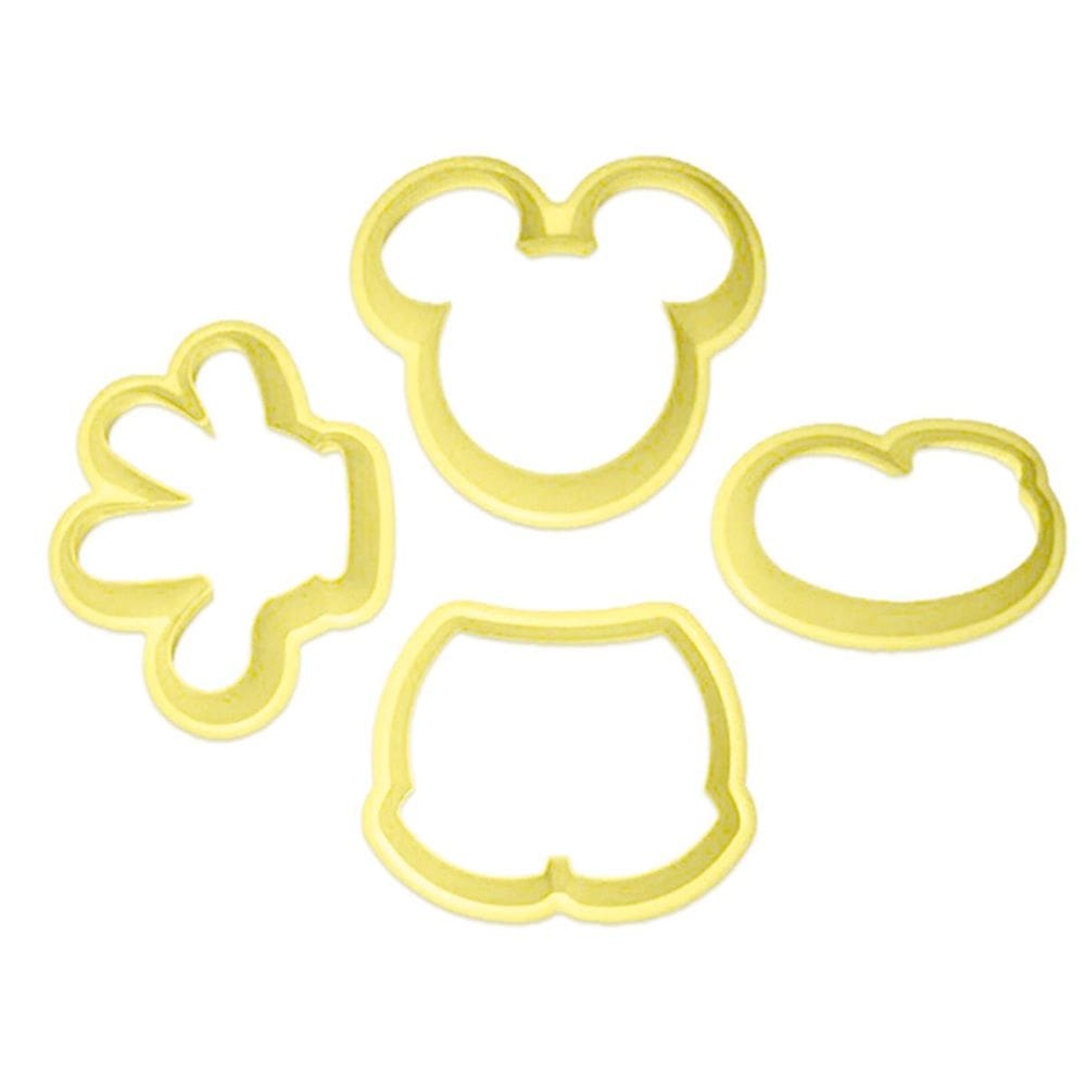Kit Cortador Ratinho Biscoito Massas Biscuit 4 Peças