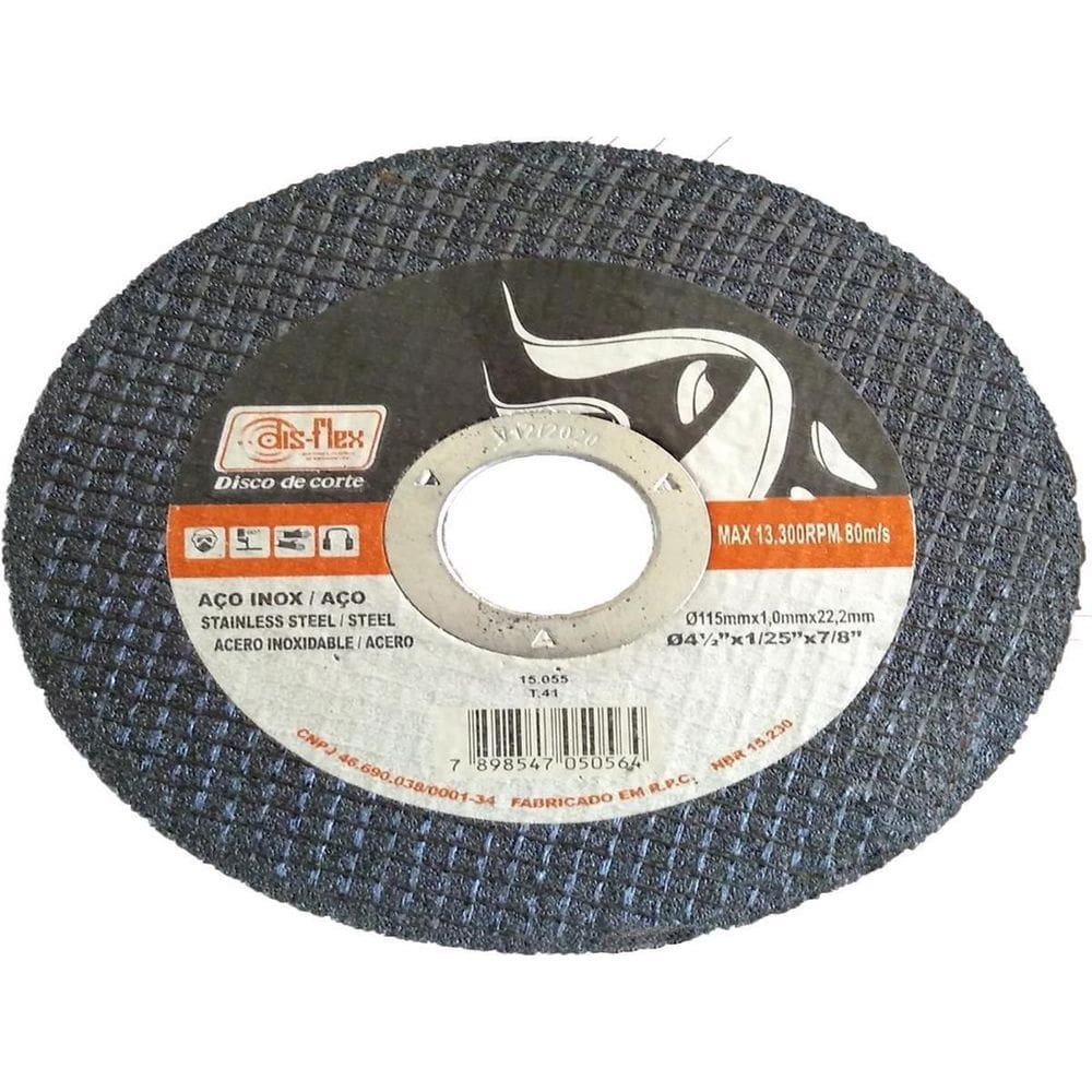 Disco De Corte 4.1/2 Pol. Ø115X1,0X22Mm Kit 50 un