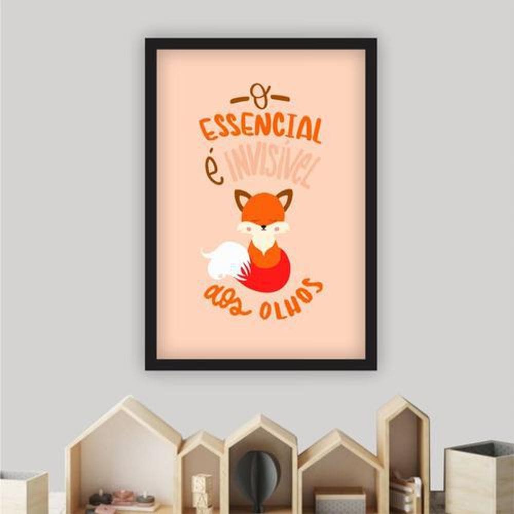 Quadro Decorativo Moldura 20X30Cm Pequeno Principe Infantil