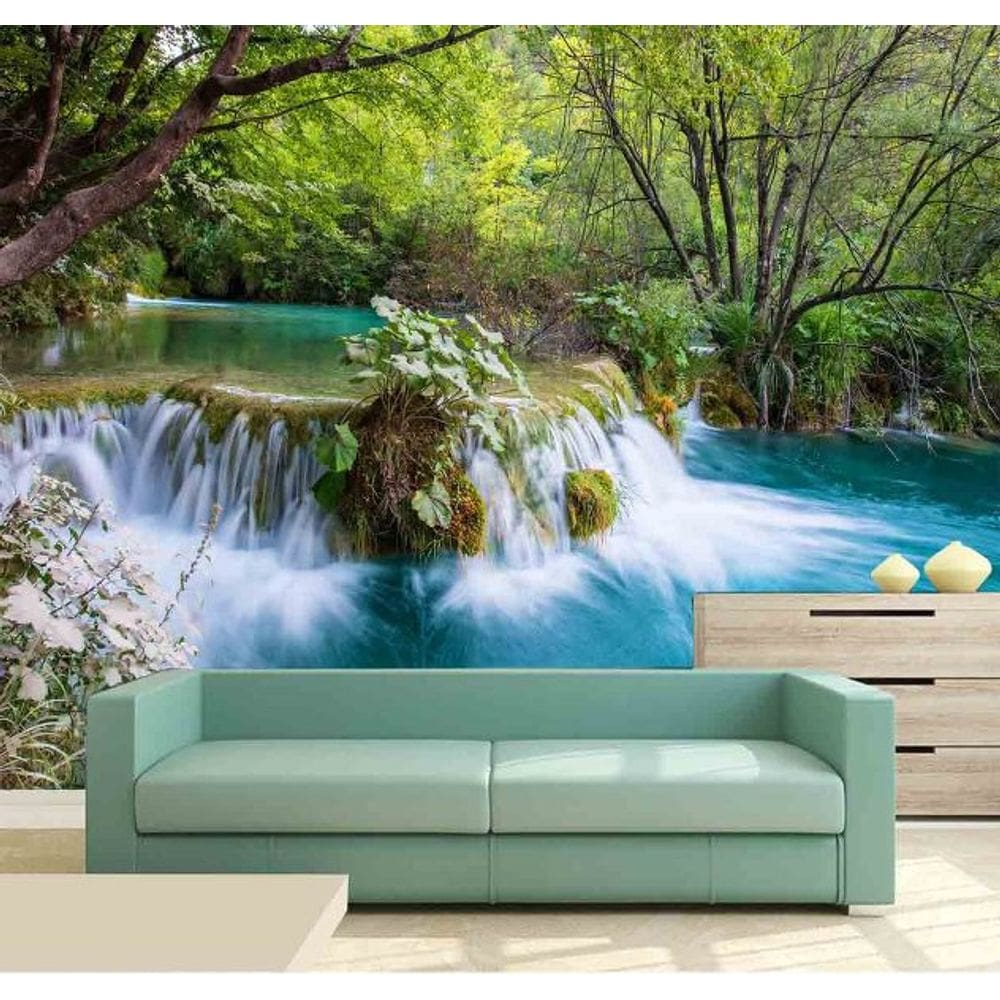 Papel de Parede - Paisagens Cachoeira 3D 1M² na 093