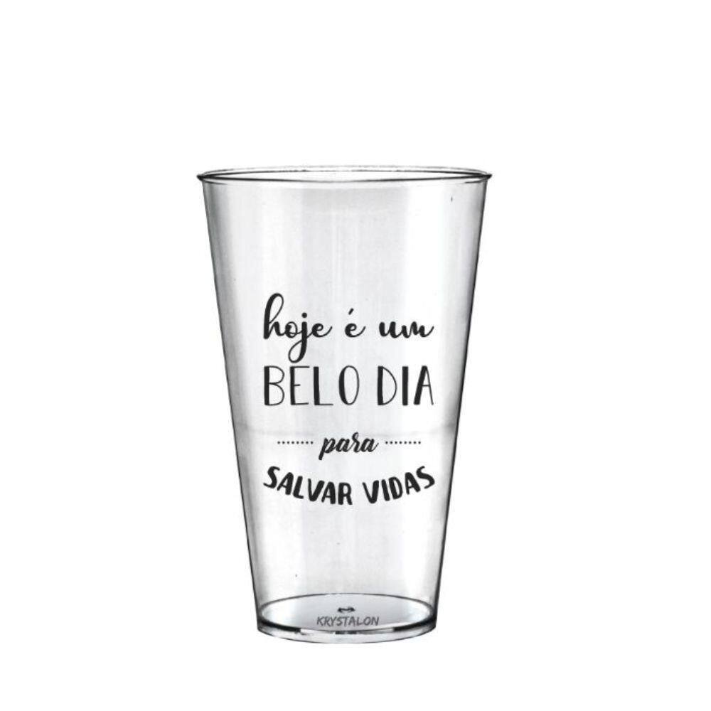 Kit 4 Copos Big Drink Criativos Tema Salvar Vidas