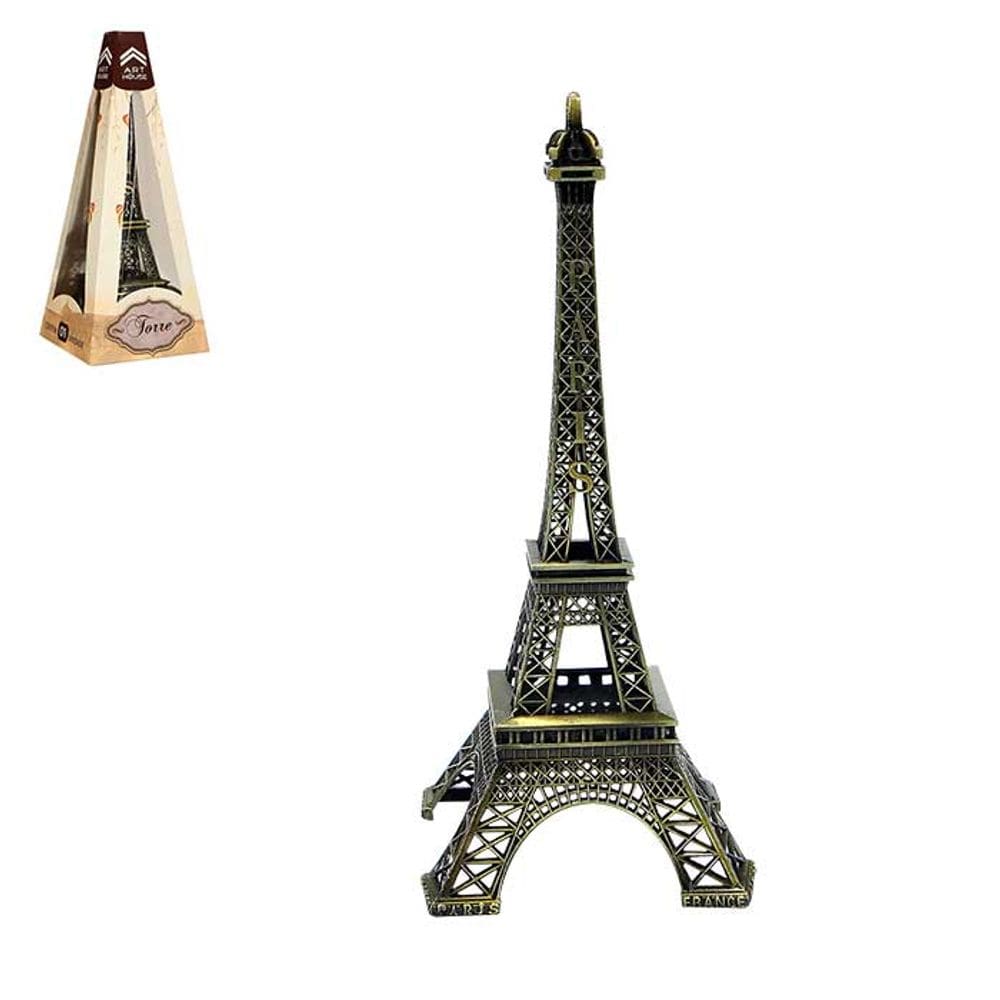 Torre Eiffel Paris Decorativa Metal 18cm