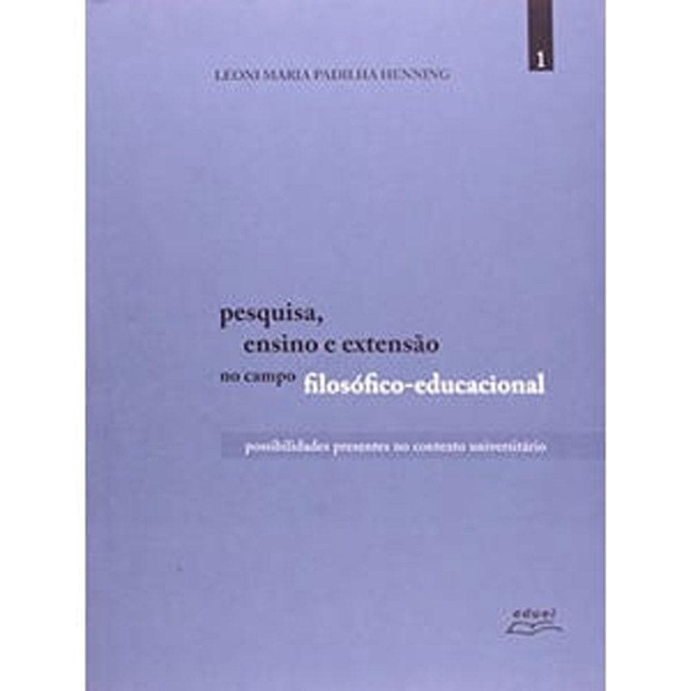 Livro Pesquisa, ensino e extensão no campo filos... Vol.2