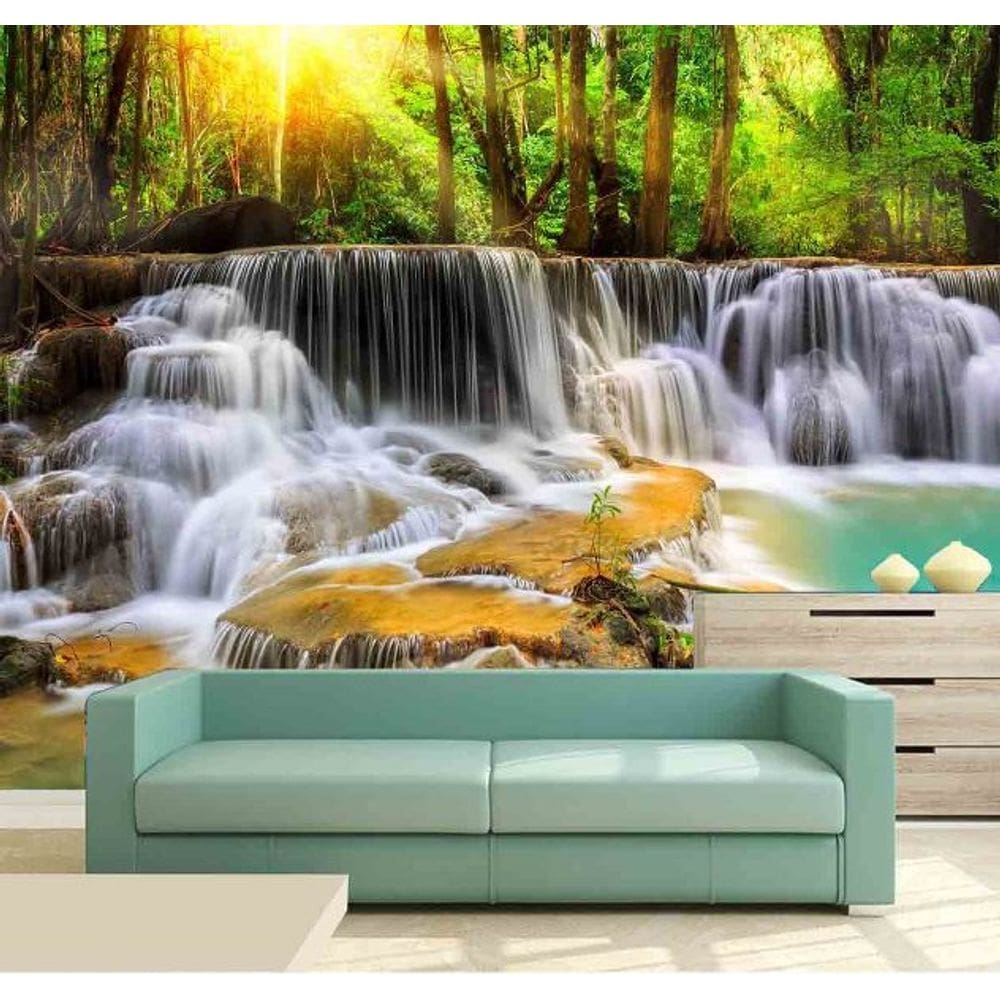 Papel de Parede - Paisagens Cachoeira 1M² na 76
