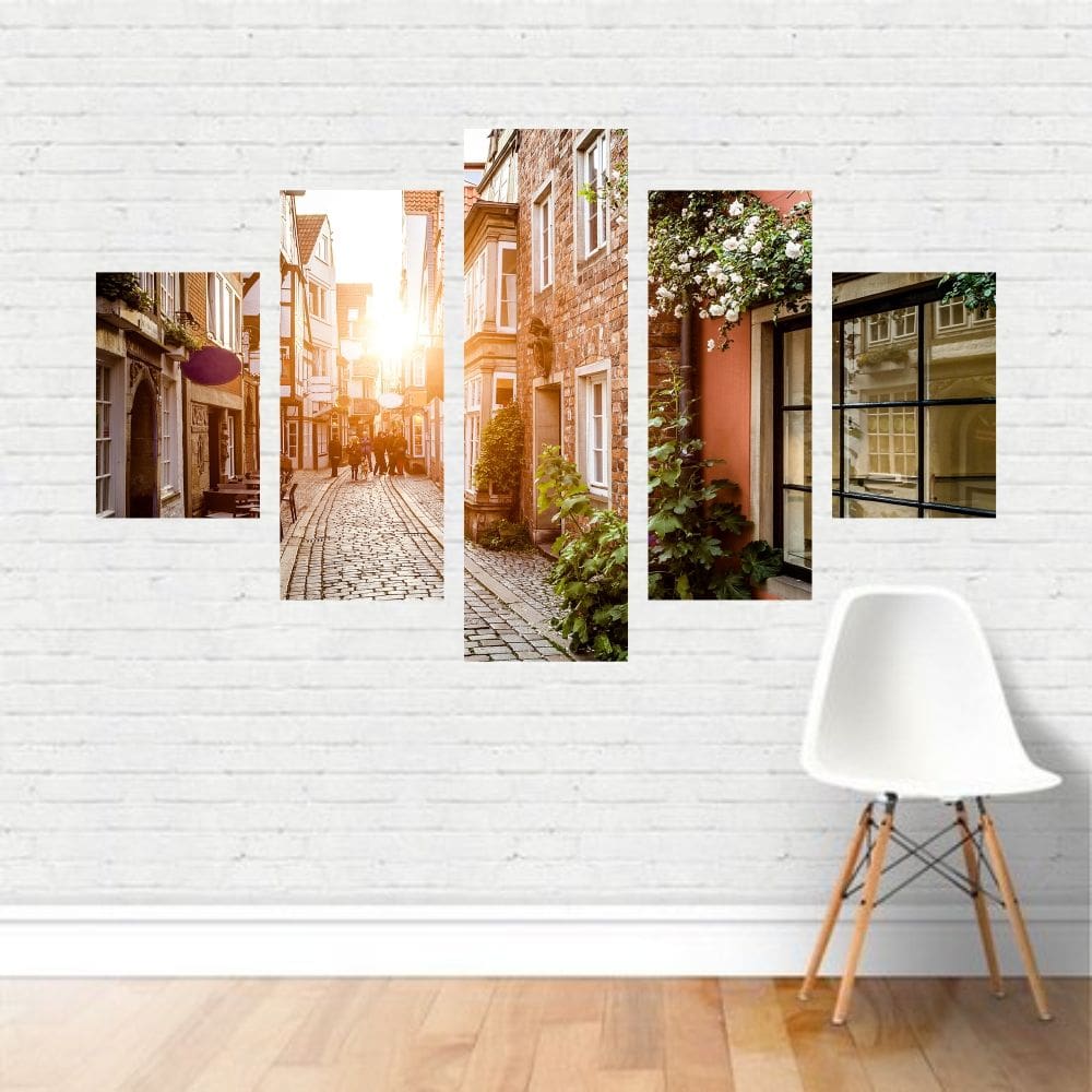 Quadro Paisagens São Petersburgo Rua Rússia Luz Sol Canvas