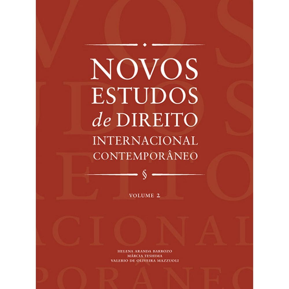 Livro Novos Estudos de Direito Internac. Contemporâneo - v.1