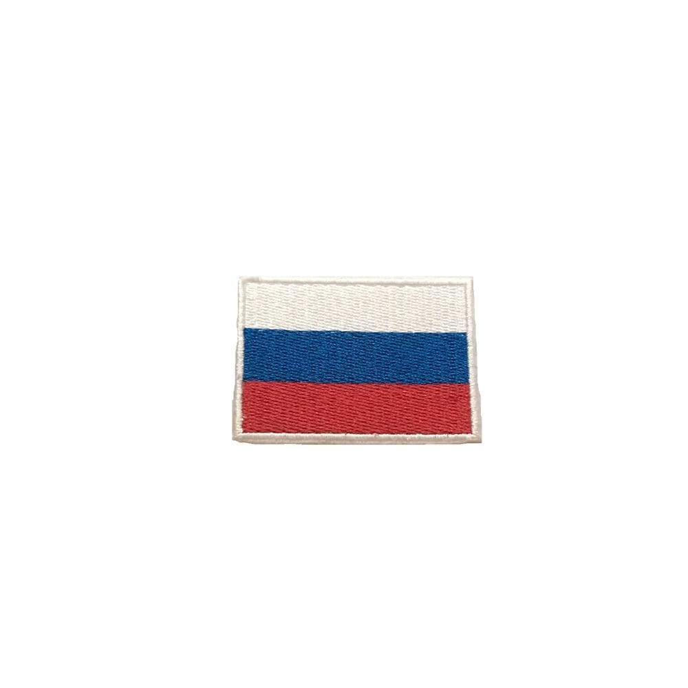 Patche aplique bordado da bandeira da Rússia