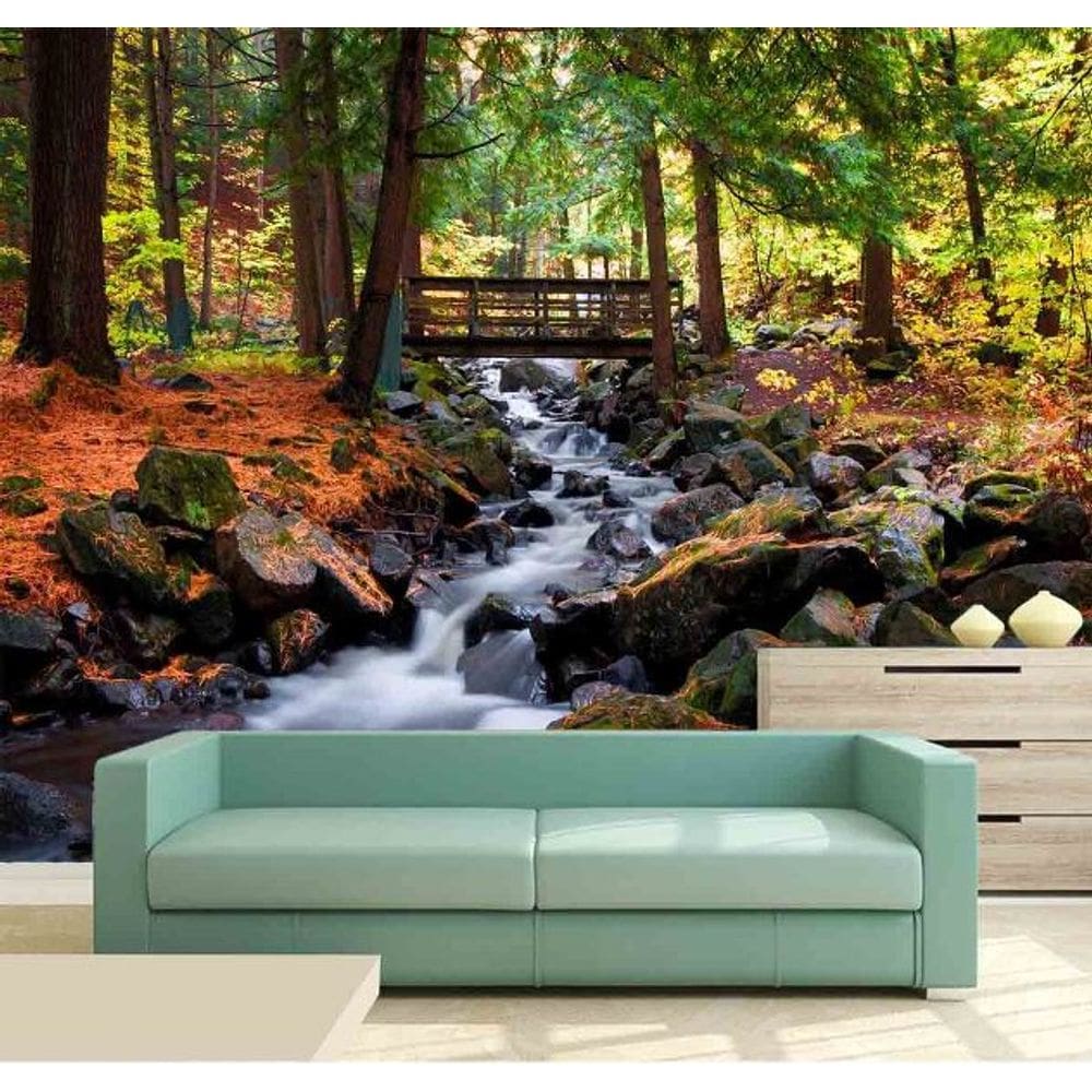 Papel de Parede - Paisagens Cachoeira 1M² na 15