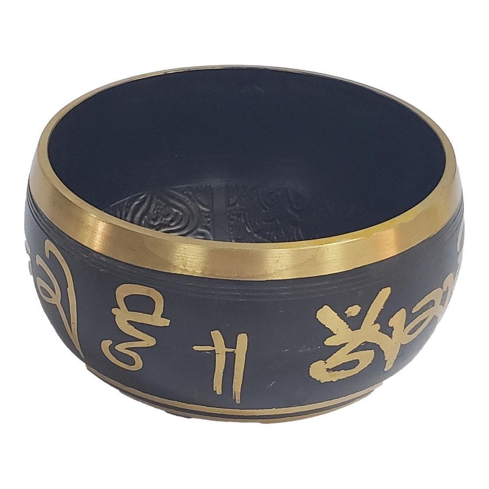 Sino Tibetano com Bastão de Madeira Liga de 7 Metais 10.5cm