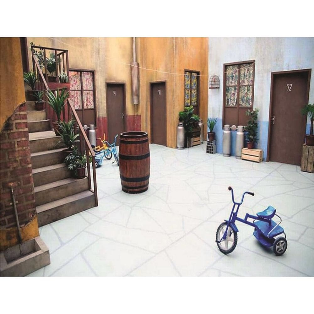 Fundo Fotográfico Em Tecido Vila Chaves 2,60X1,50