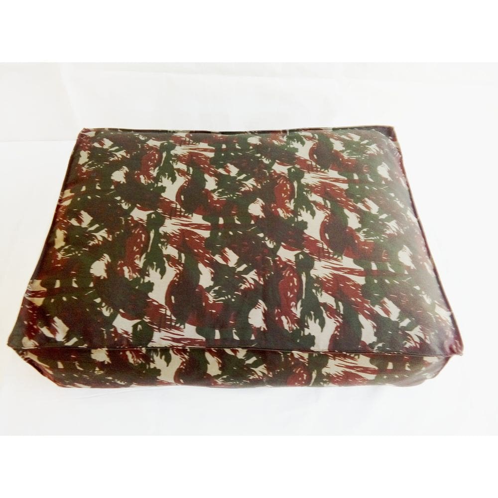 Colchão Pet Dupla face Puff em Brim Camuflado e Lona 600