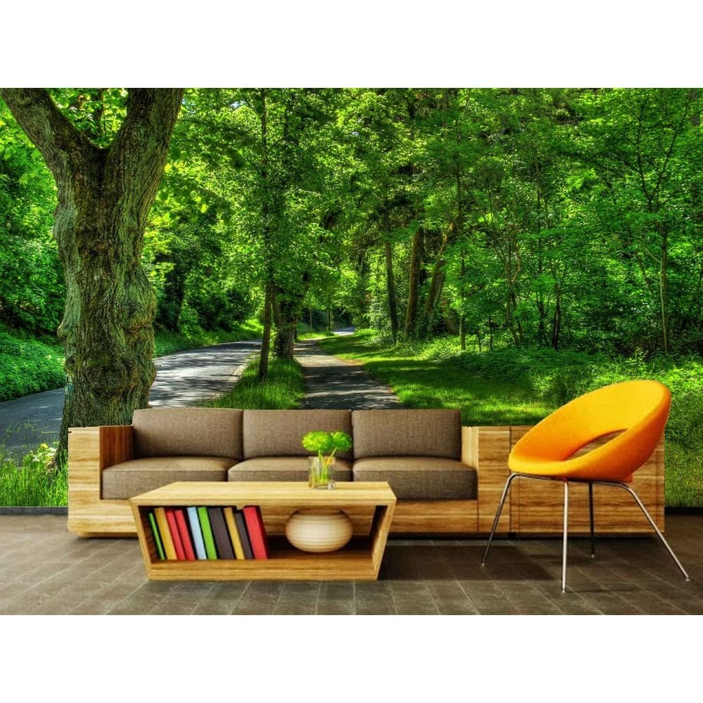 Papel de Parede Floresta Autocolante 1x1m PVC