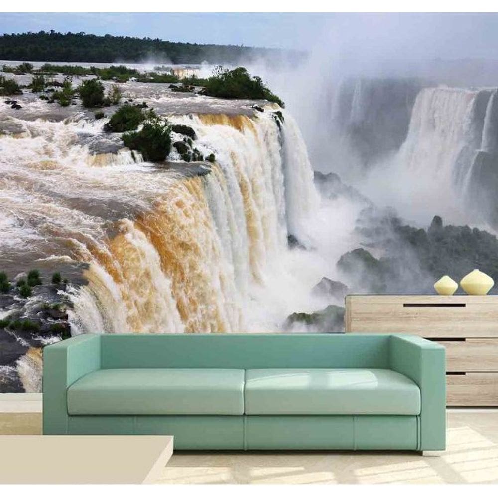 Papel de Parede Painel Fotográfico Cachoeira 3D 1M² na 089