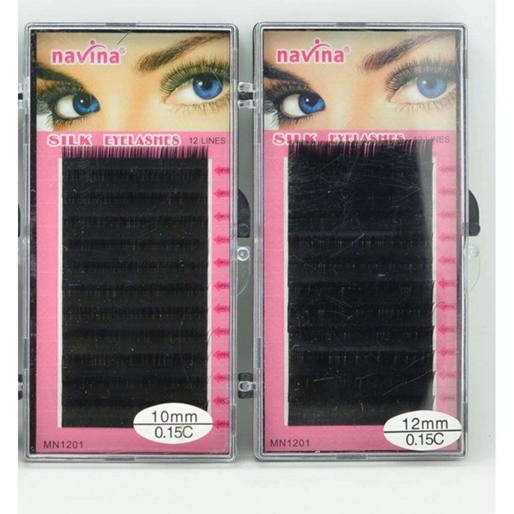 Cílios Fio a Fio Espessura 0.15 mm Medida 0.10 mm Navina