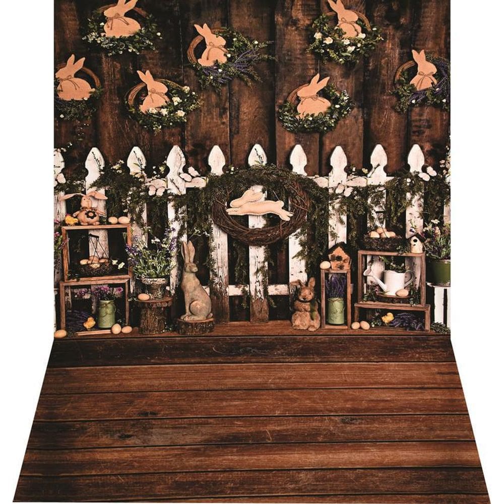 Fundo Fotográfico Newborn Em Tecido Páscoa 1,50X2,20