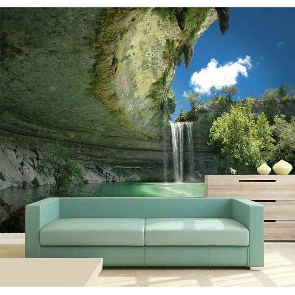 Papel de Parede - Paisagens Cachoeira 3D 1M² na 087