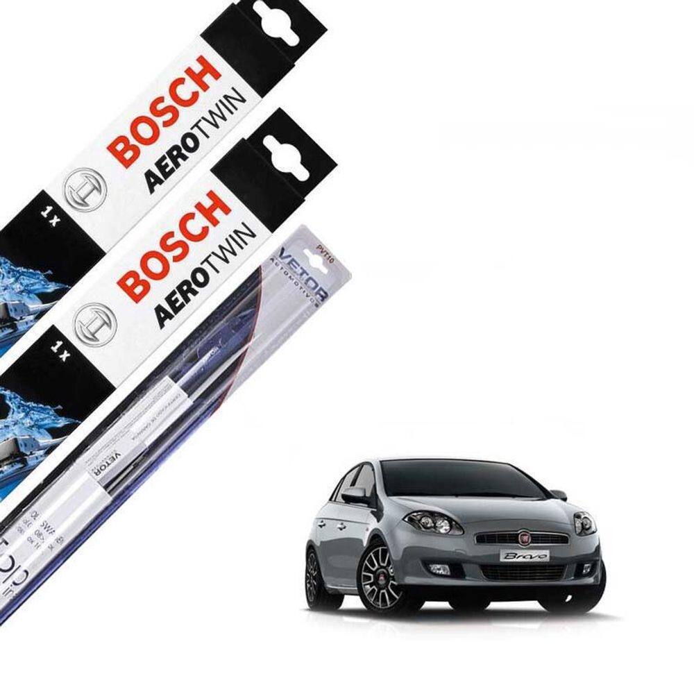 Kit Limpador Parabrisa Fiat Bravo 2011 2012 2013 2014 2015