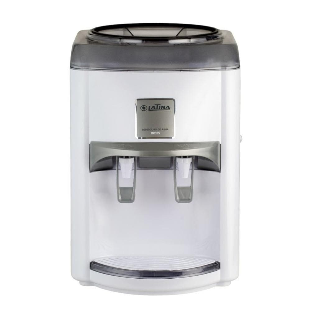 Bebedouro de Água Gelada Latina BR355 Branco e Fumê 220V