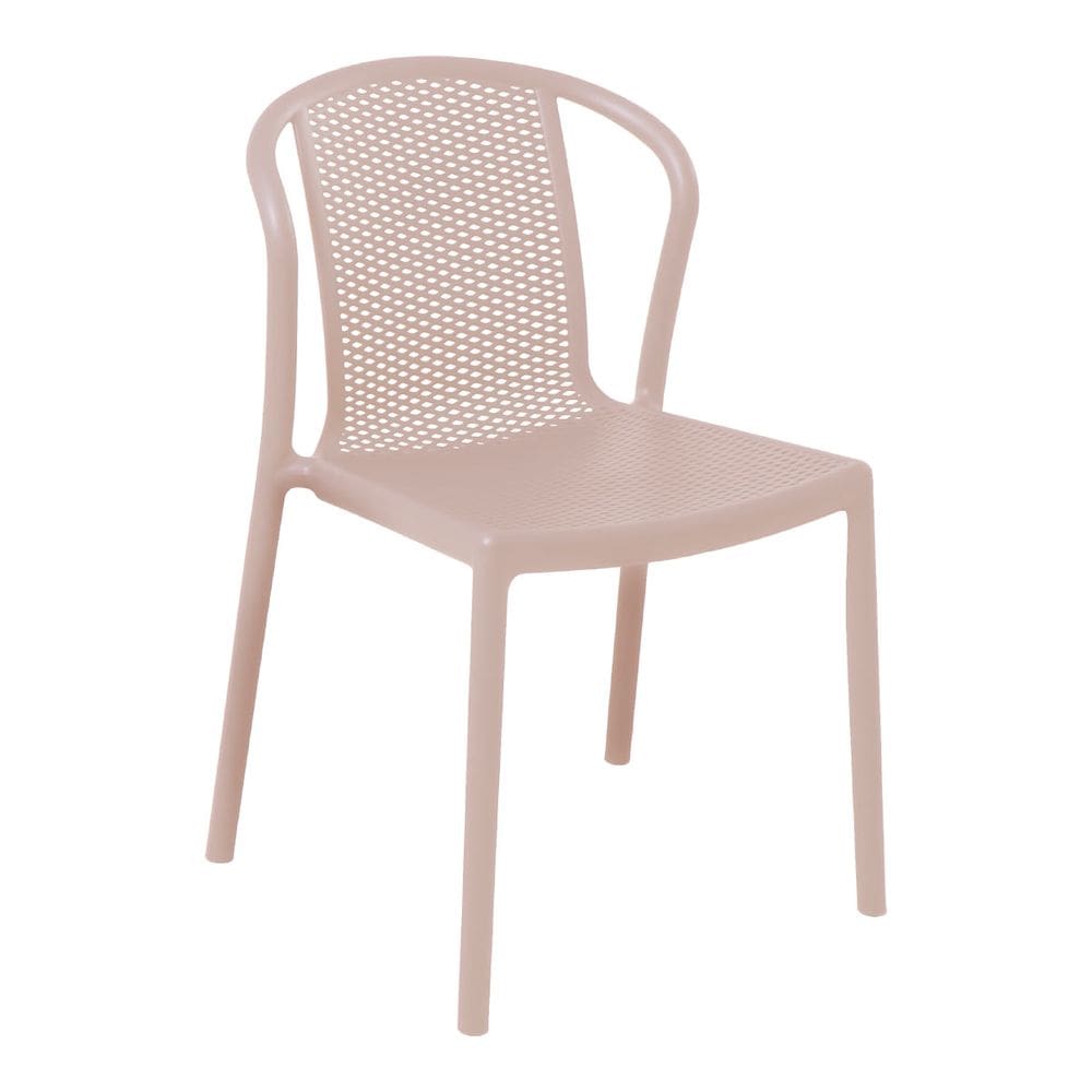 Cadeira Tramontina Louise Empilhável Areia em Polipropileno