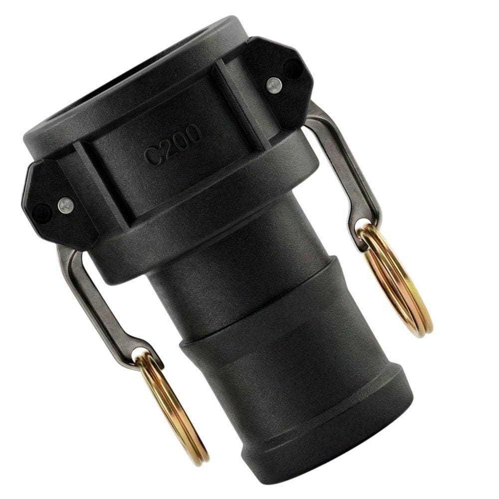 Engate Rápido Conexão Fêmea Espigão 2 Polegadas Em Polipropileno Preto