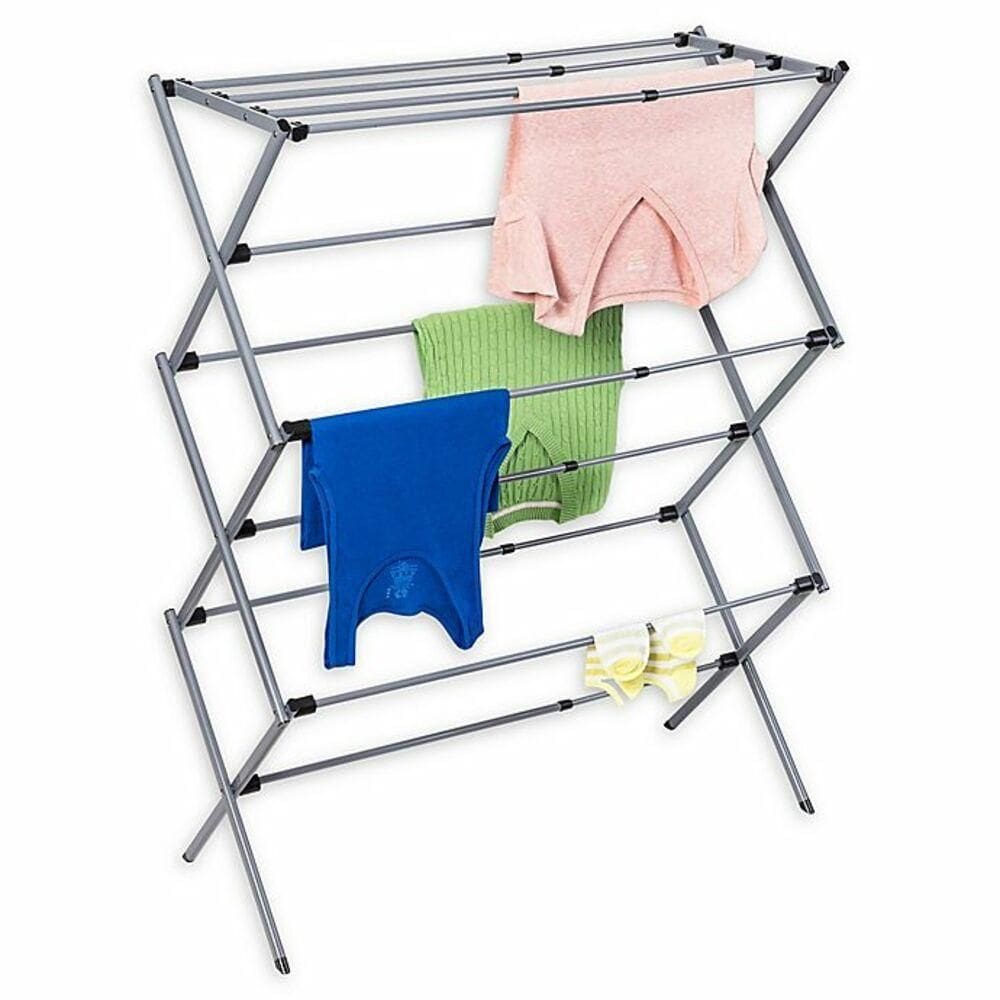 Varal Chão Dobrável Vertical Telescópico 11 Grade Extensível