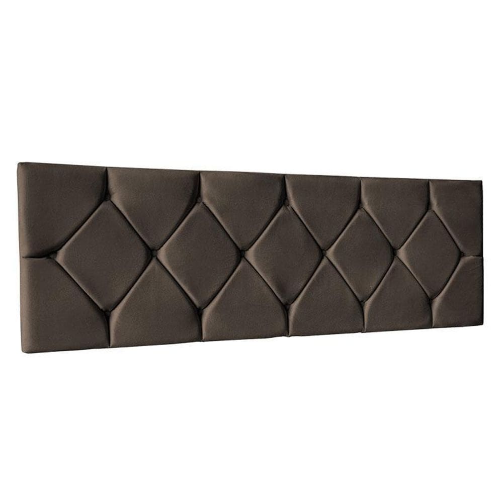 Cabeceira para Cama Box Mariana 140 cm Marrom Suede – IDF Decor