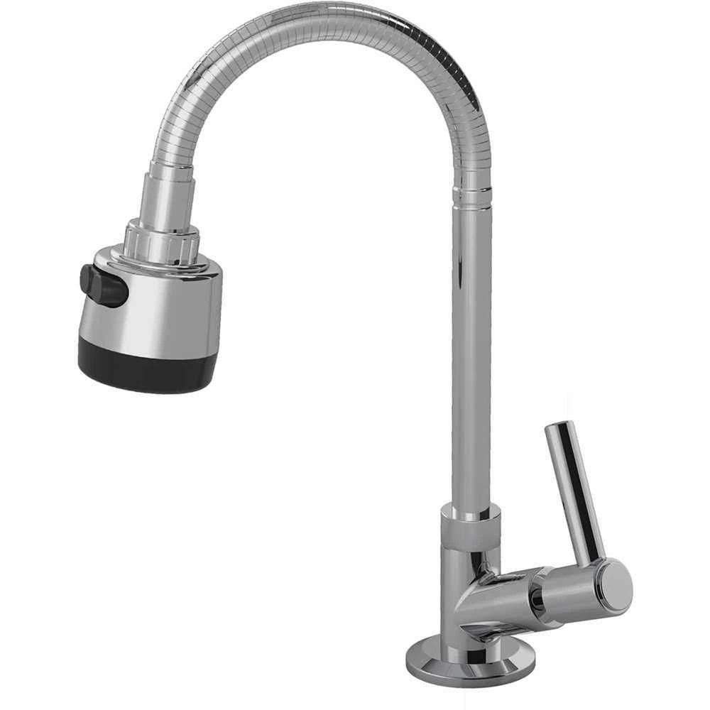 Torneira De Bancada Para Cozinha Em Abs, Preta, 28847 Delta Ostenvonder