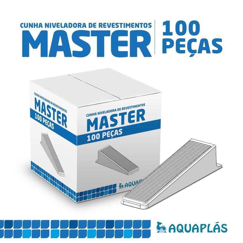 Cunha Para Nivelador Linha Master Aquaplas - 100 Peças