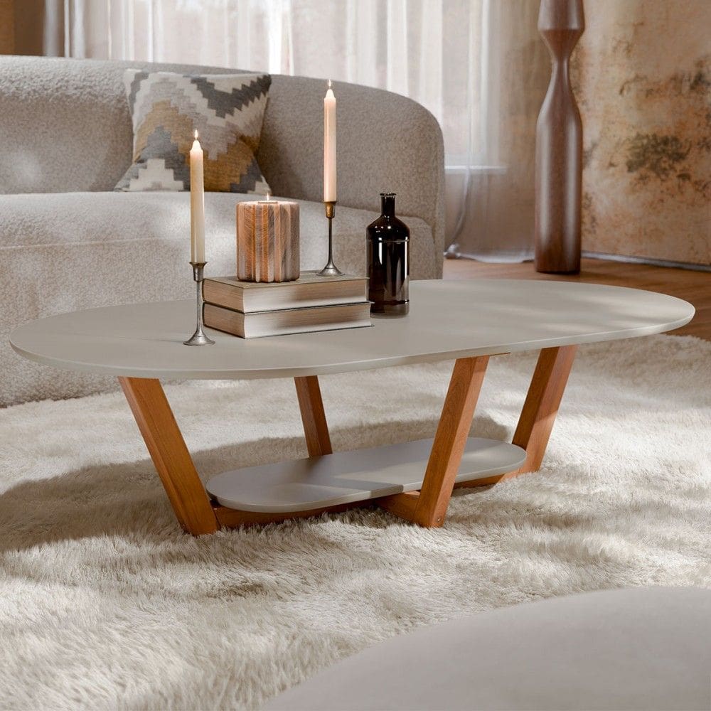 Mesa de Centro Elegance Gianduia/Natural - Tebarrot