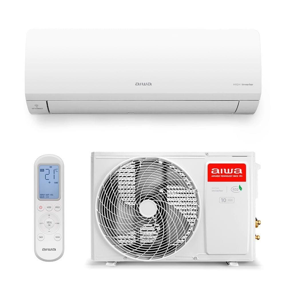 Ar Condicionado Aiwa Split High Wall High Inverter 12.000 Btus Frio AWS-AC-12F-EU 220V