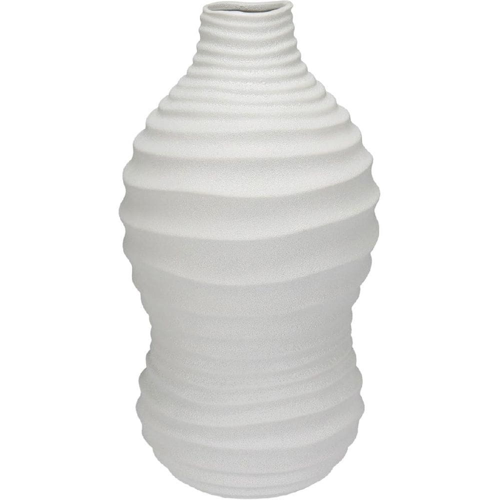 VASO DECORATIVO ENFEITE CASA HOME&CO CERÂMICA 42x22x22cm MARFIM