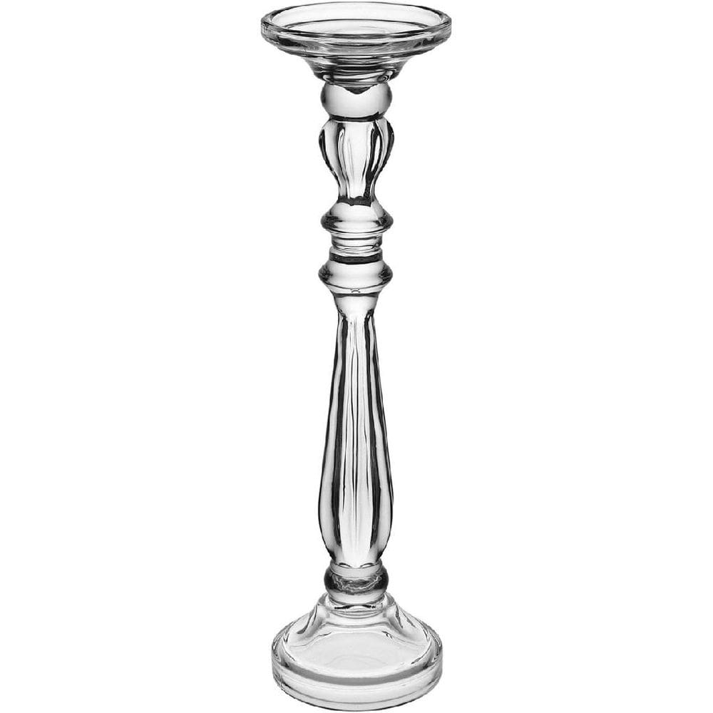 CASTIÇAL DECORATIVO PORTA VELA HOME&CO VIDRO 38x10x10cm TRANSPARENTE