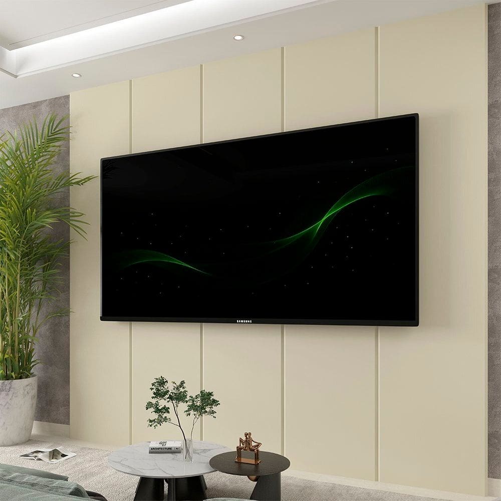 Painel para Tv 90 Polegadas 250cm X 222,5cm Realce 100% Mdf Off White