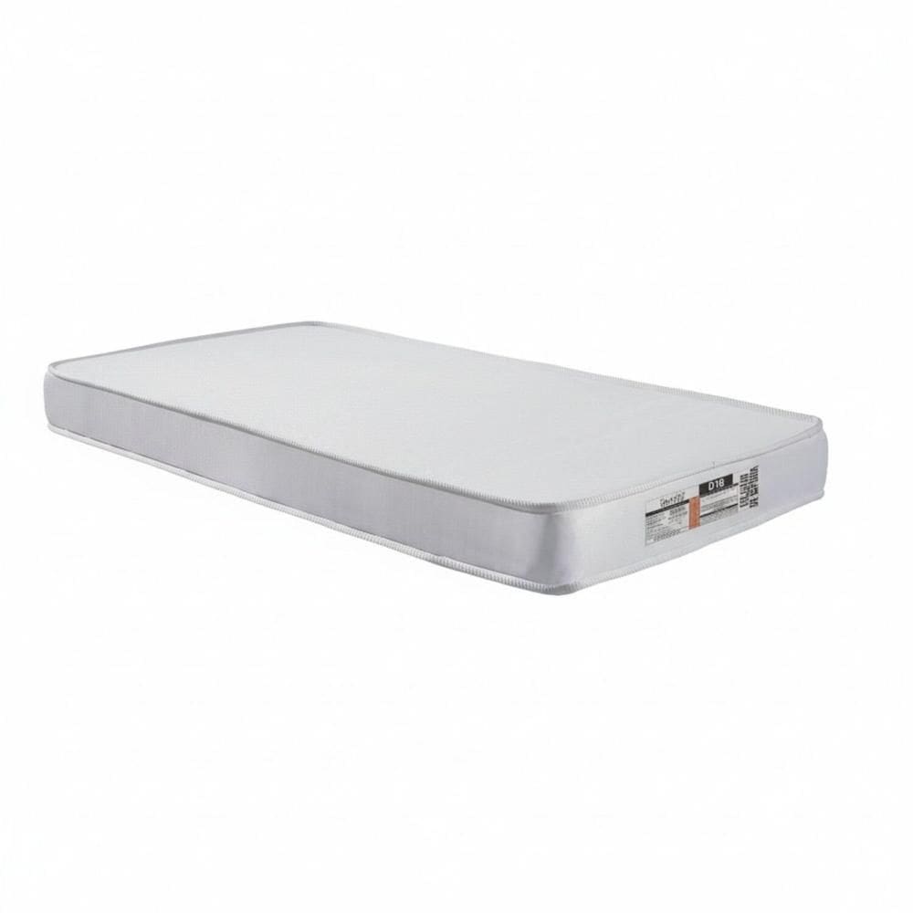 Colchão Infantil Juvenil D18 Liso 70cm X 10cm Branco