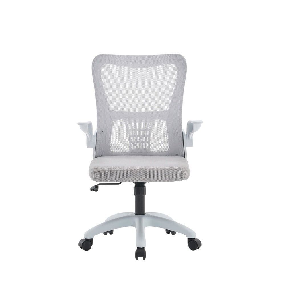 Cadeira de Escritório Diretor com Sistema Relax Baltimore Branco/Cinza