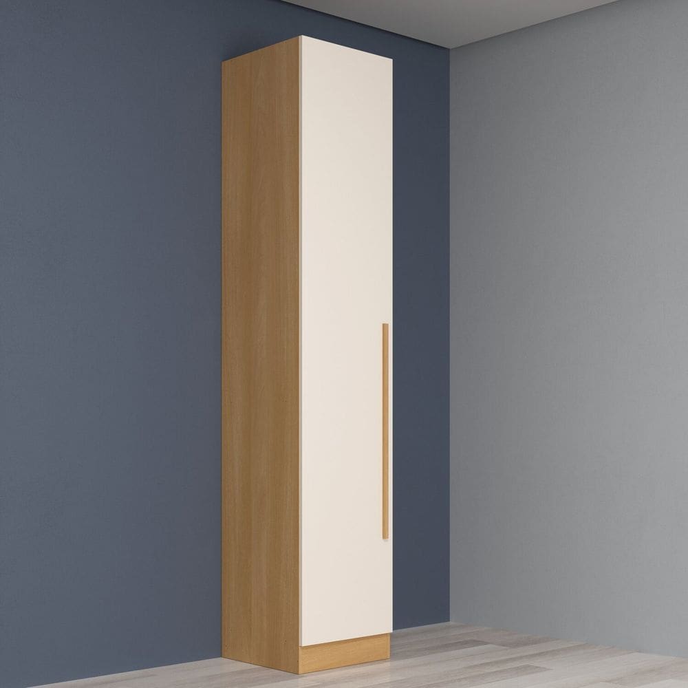 Guarda-roupa Modulado 1 Porta San Diego Yescasa Tauari Ambar/Off White