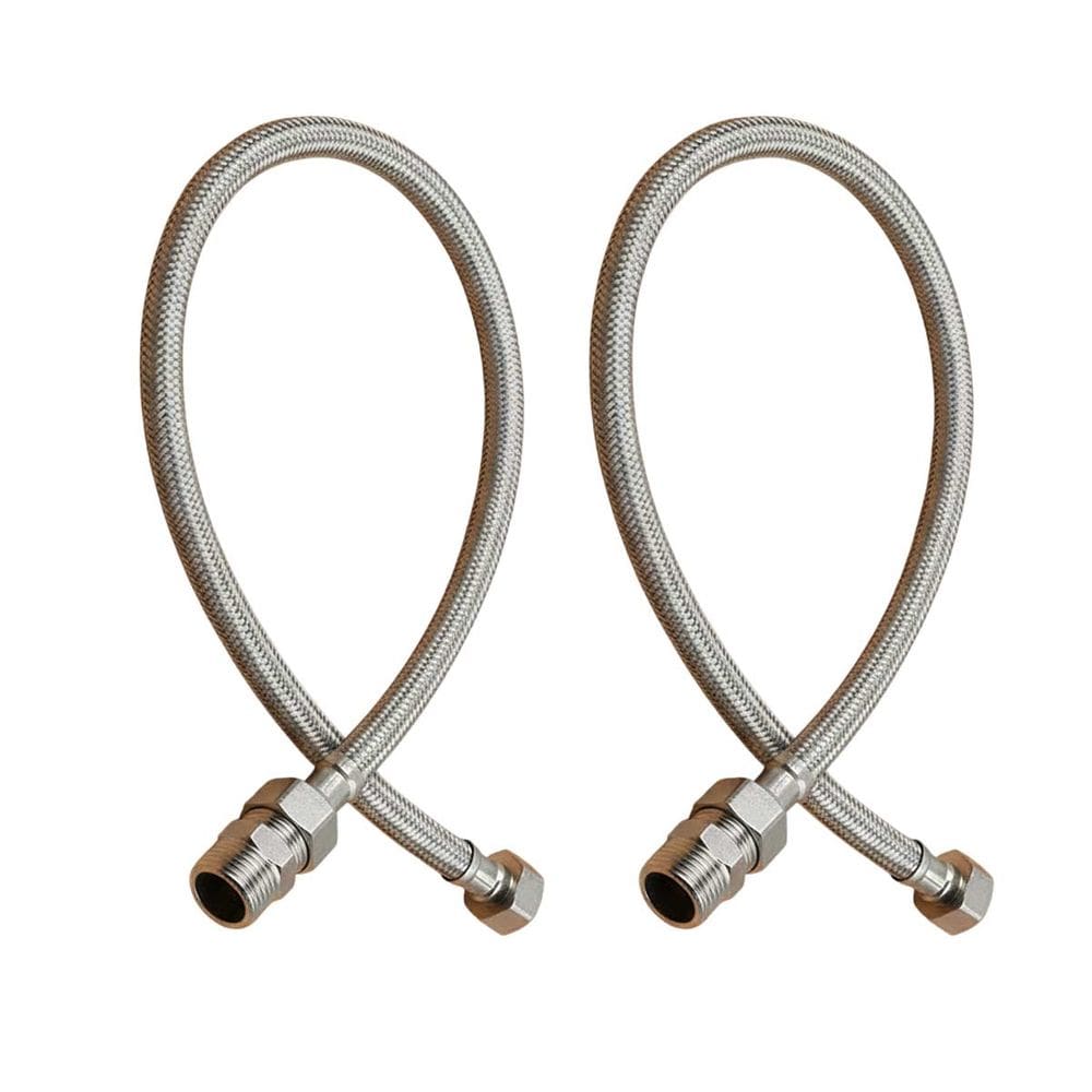 Rabicho Engate Mangueira Flexivel Par Pia Grande Torneira 80cm Misturador Agua Fria Quente Monocomando Banheiro Cozinha