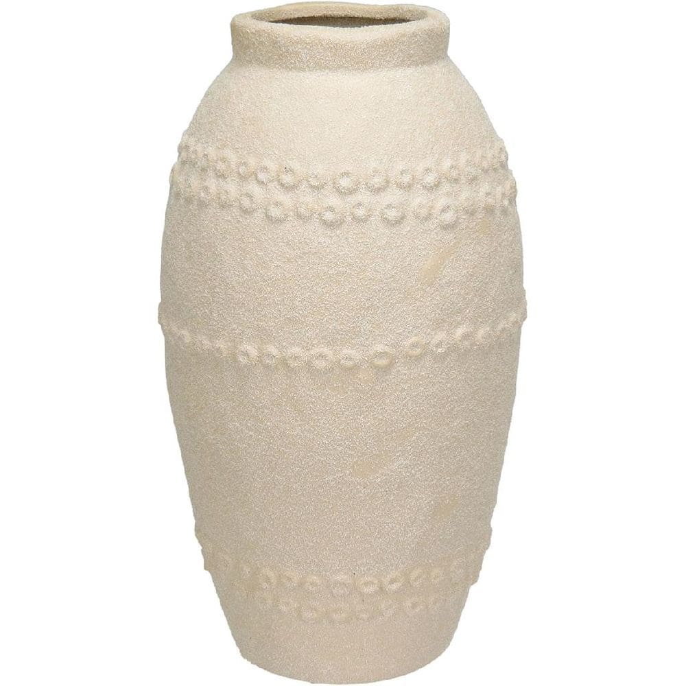 VASO DECORATIVO ENFEITE CASA HOME&CO CERÂMICA 30x16x16cm CREME