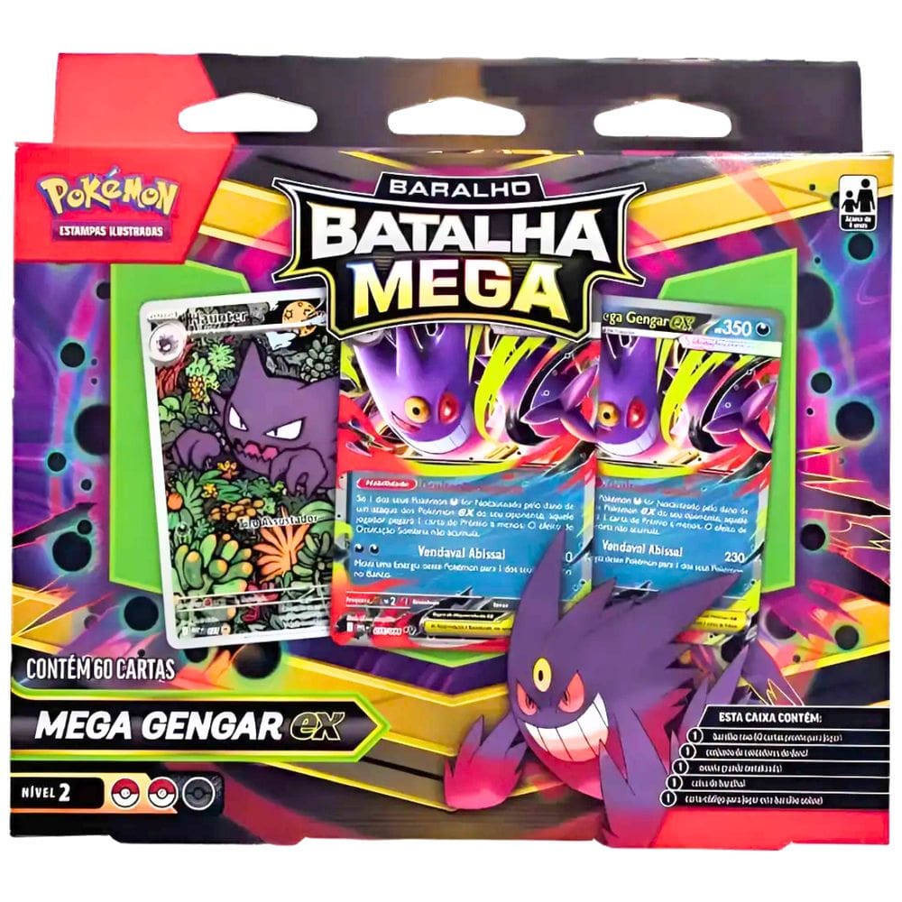 Pokémon Baralho Batalha Mega Diancie Mega Gengar Ex Copag