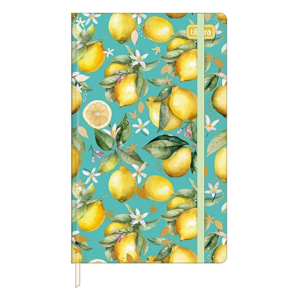 Caderno sem Pauta Fitto Trend Sketchbook Costurado 80 Folhas Limão - Tilibra