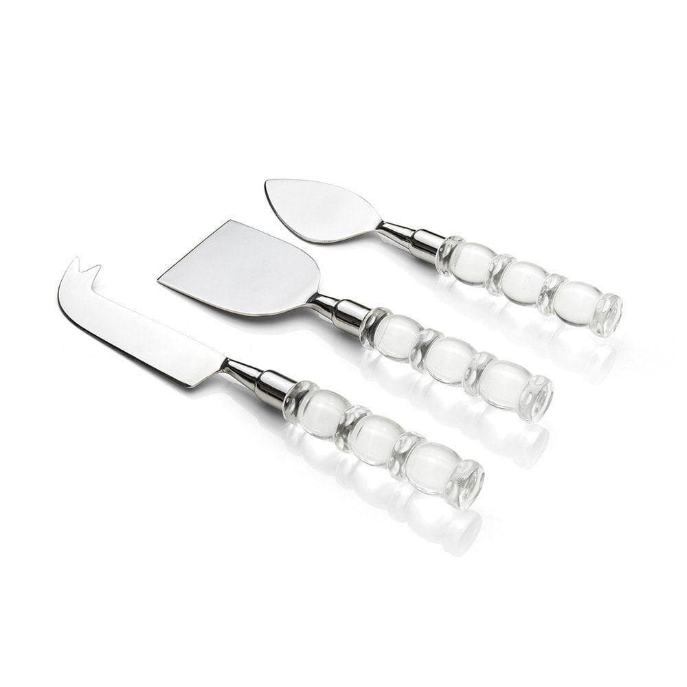 Conjunto De Talheres Copa E Cia Para Queijo 3 Peças Garbo Cristal Silver