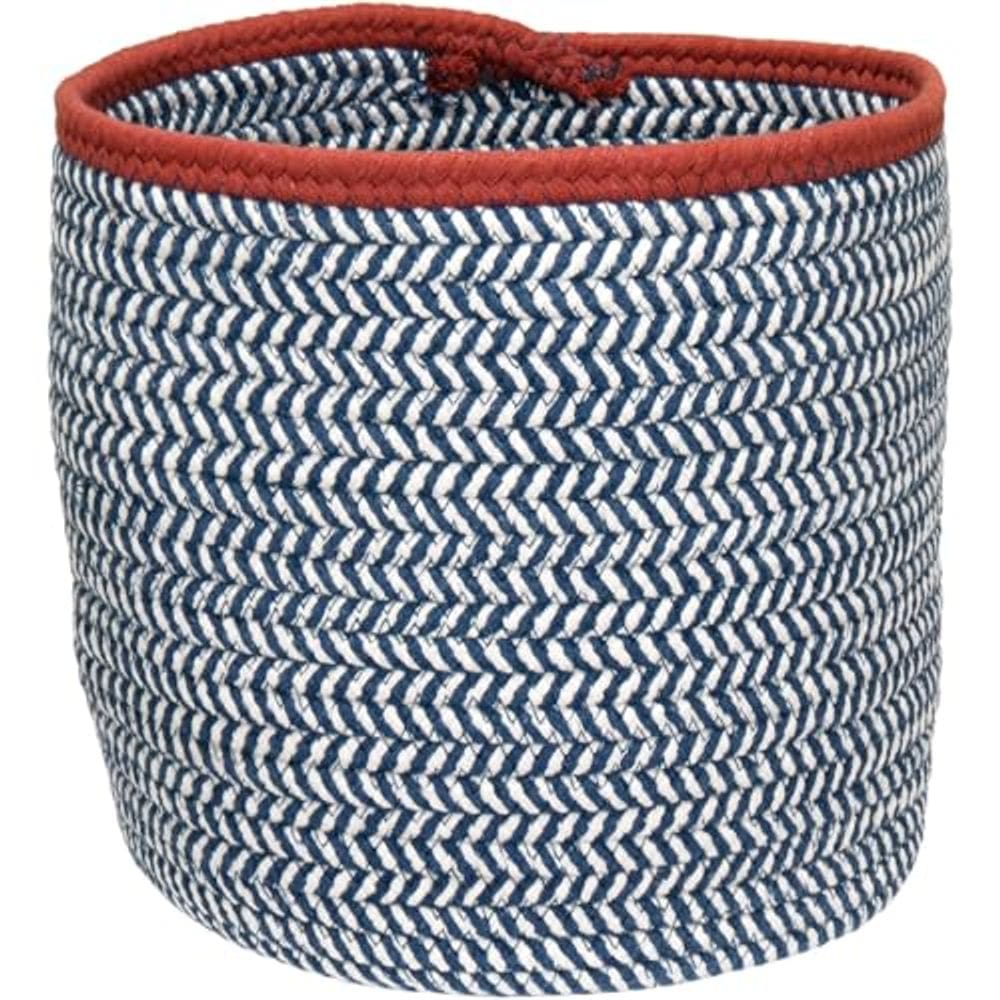 CESTA DECORATIVO ORGANIZADORA CACHEPÔ HOME&CO TECIDO 25x25x25cm AZUL