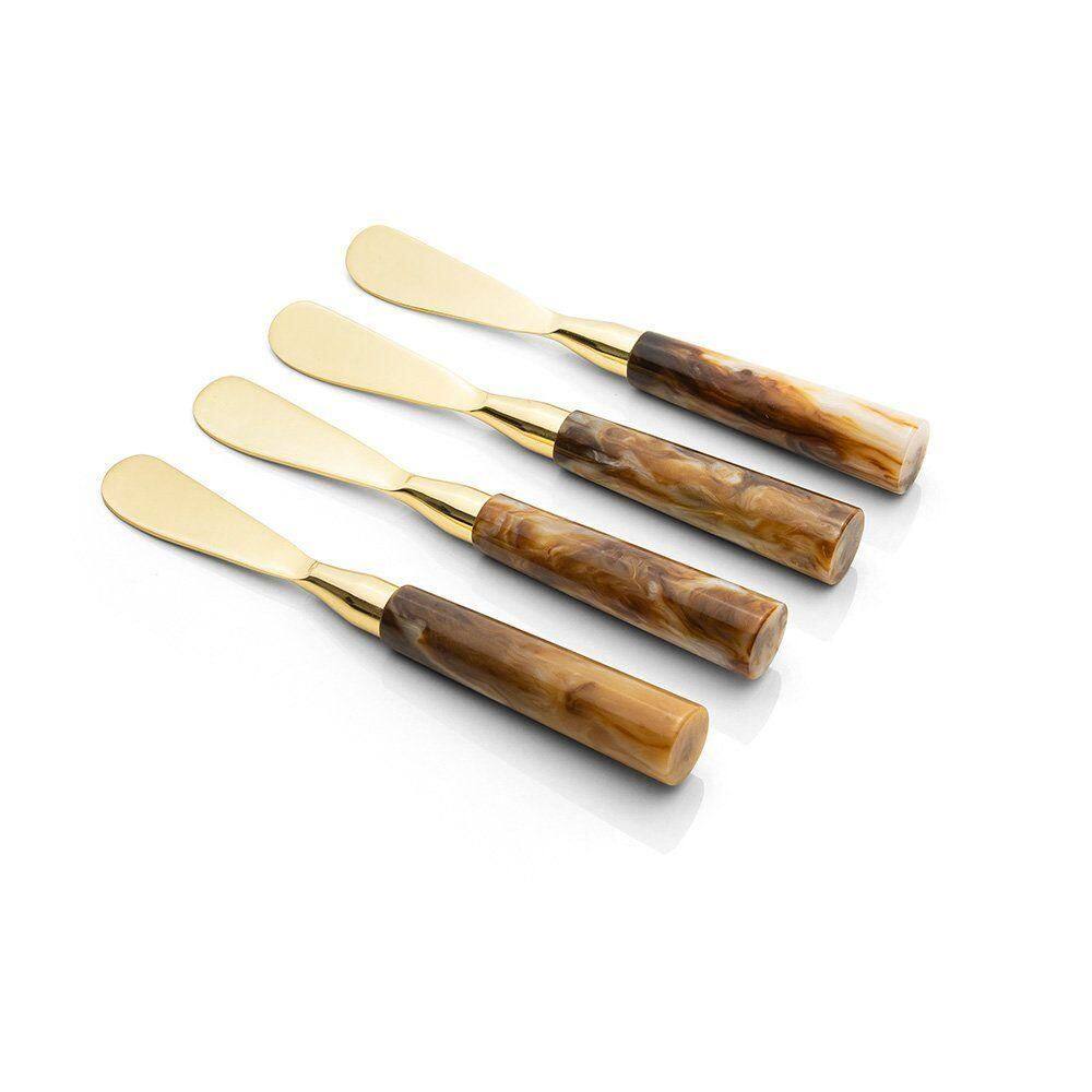 Conjunto De Espátulas Copa E Cia 4 Peças Garbo Calacatta Gold