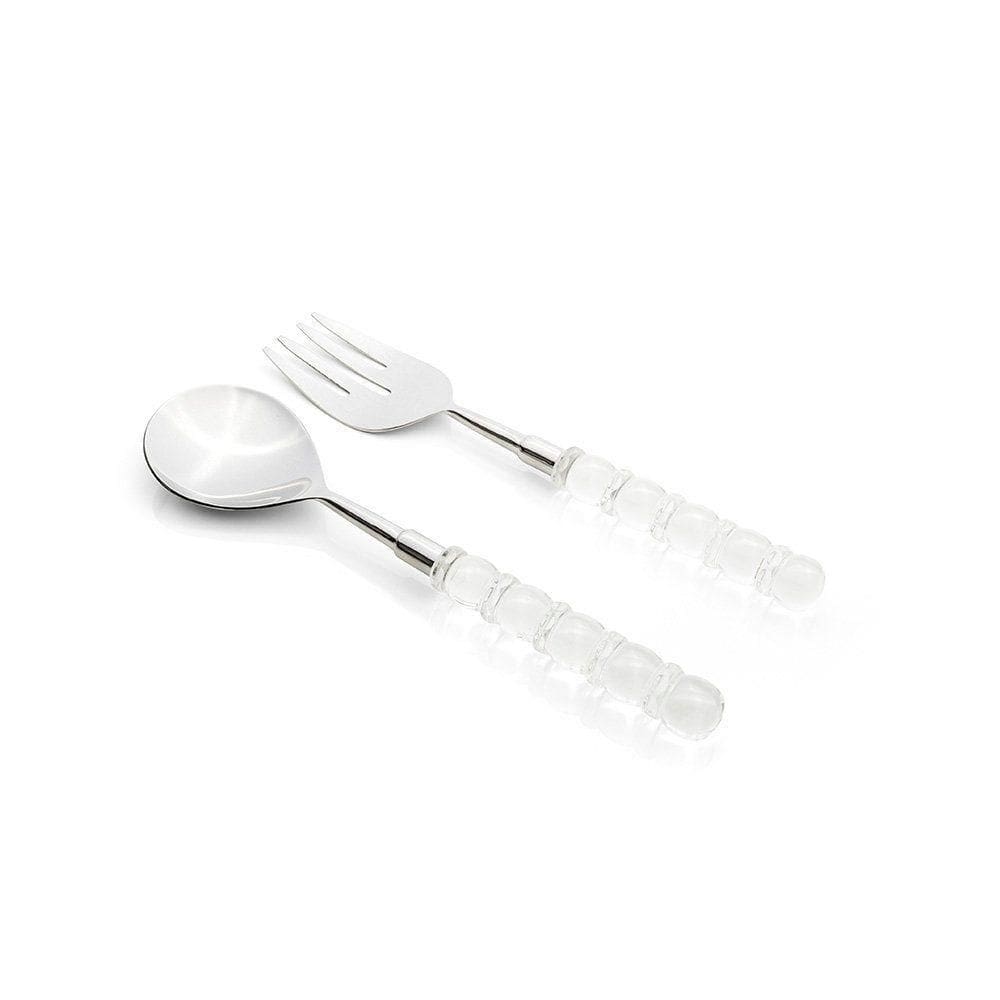 Conjunto De Talheres Copa E Cia Para Salada 2 Peças Garbo Cristal Silver