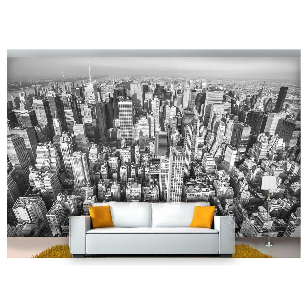 Papel De Parede Cidade Prédios Nova York 3D Ncd173